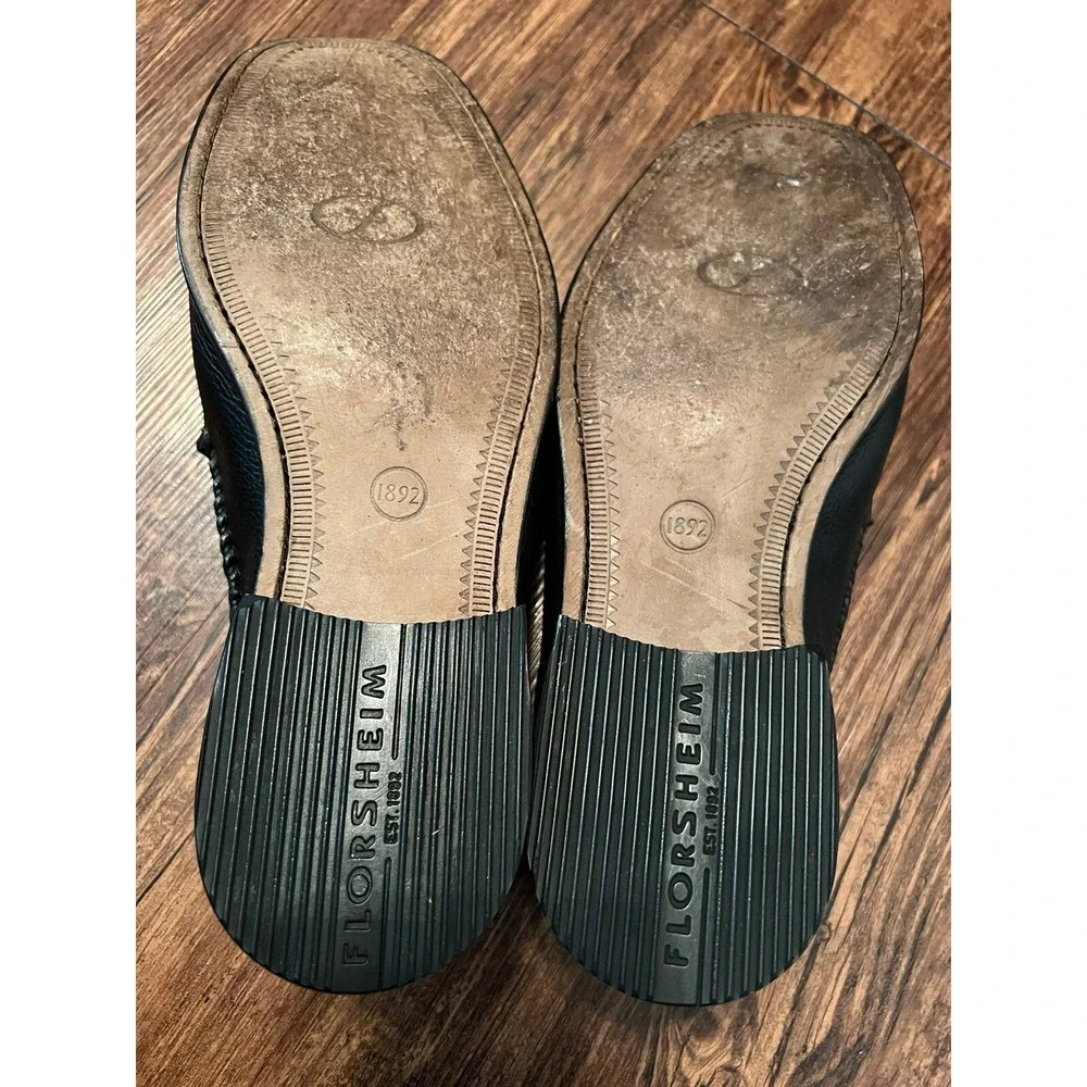 Florsheim Men's Tassel Loafers Size‎ 9 D 18577 Leather Upper/Lining Black Square